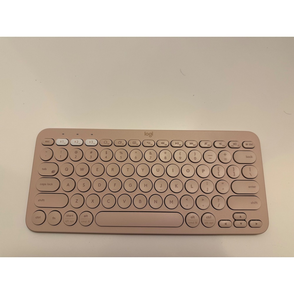 Logitech K380 Multi-Device Bluetooth Keyboard Rose Pink Compact Wireless
